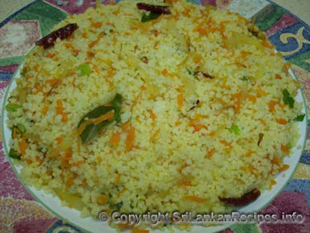 Sri Lankan CousCous recipe