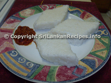 Sri lankan Kiribath (Milk Rice) recipe