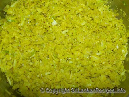 Sri Lankan Cabbage recipe
