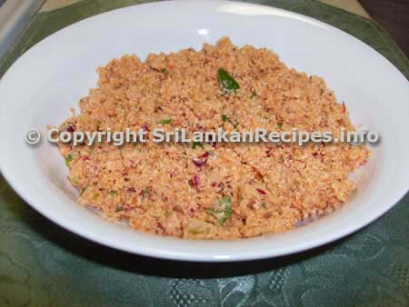 Sri lankan Pol Sambol recipe