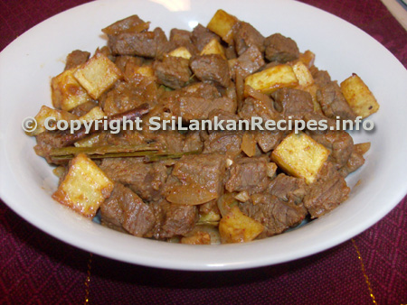 Sri Lankan Beef & Potato Devilled recipe