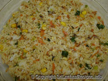 Sri lankan fried rice recipe