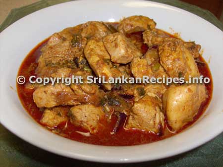 Sri Lankan Chicken curry recipe