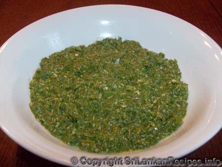 KARAPINCHA SAMBOL (CURRY LEAF SAMBOL)