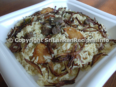 Sri Lankan Mutton Rice recipe