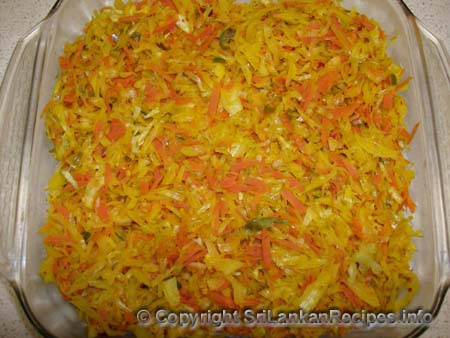 Sri Lankan stir fried Cabbage (Gova) recipe