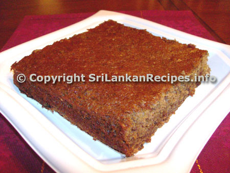 Sri Lankan Date Cake Recipe