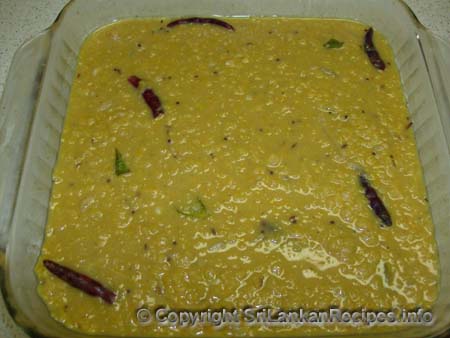 Sri Lankan Dhal Curry Recipe