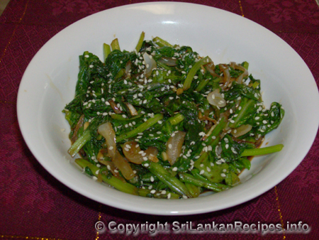 STIR-FRIED GARLIC SPINACH RECIPE