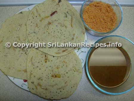 Sri Lankan Those/thosai/Dosa recipe